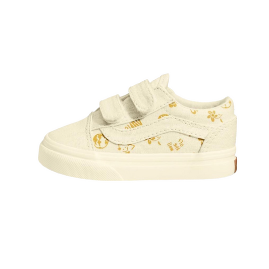 Toddler Vans Old Skool Eco Theory In Our Hands Canvas Sail White Gold
