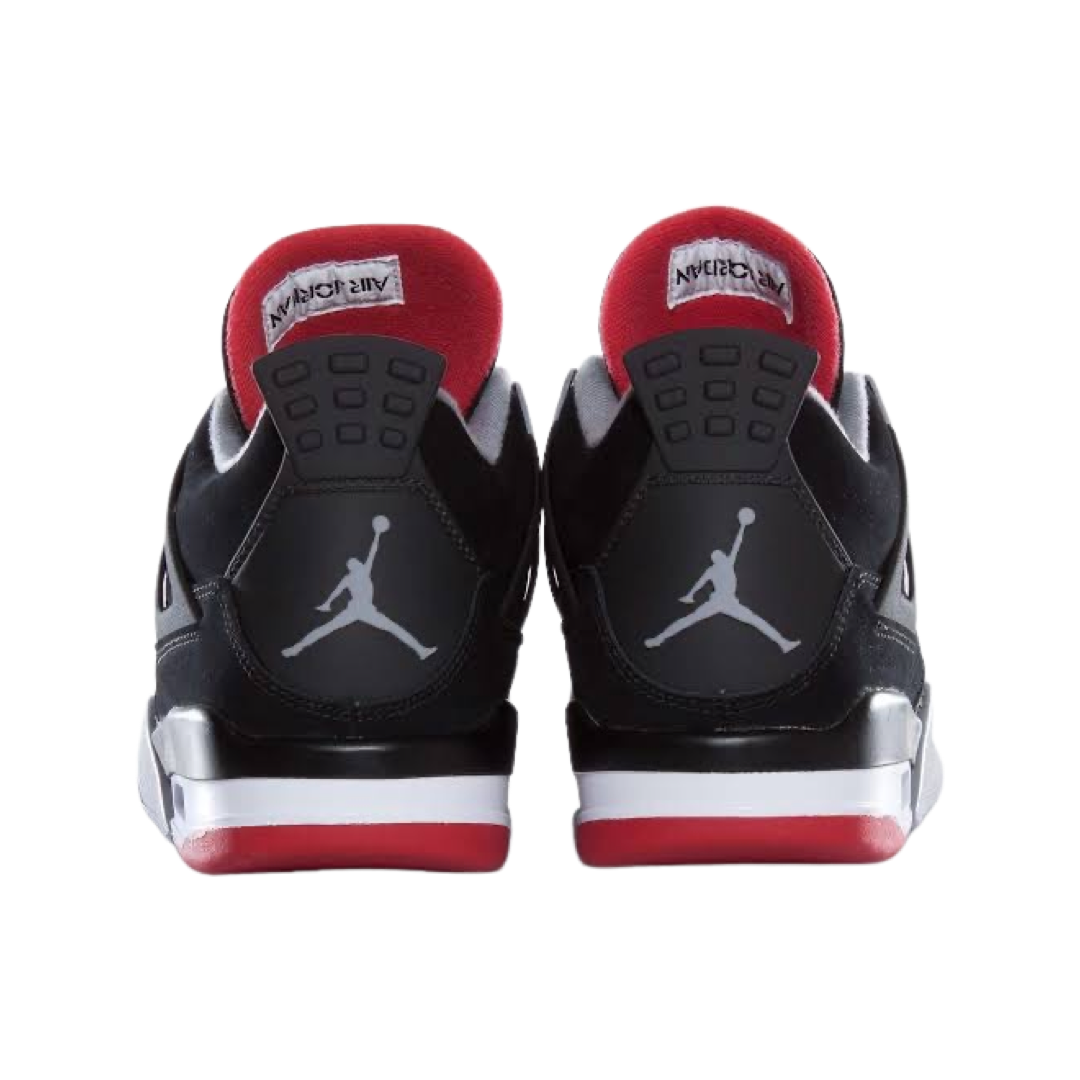 Air Jordan 4 Retro 2012 BRED Black Cement Grey Fire Red Black