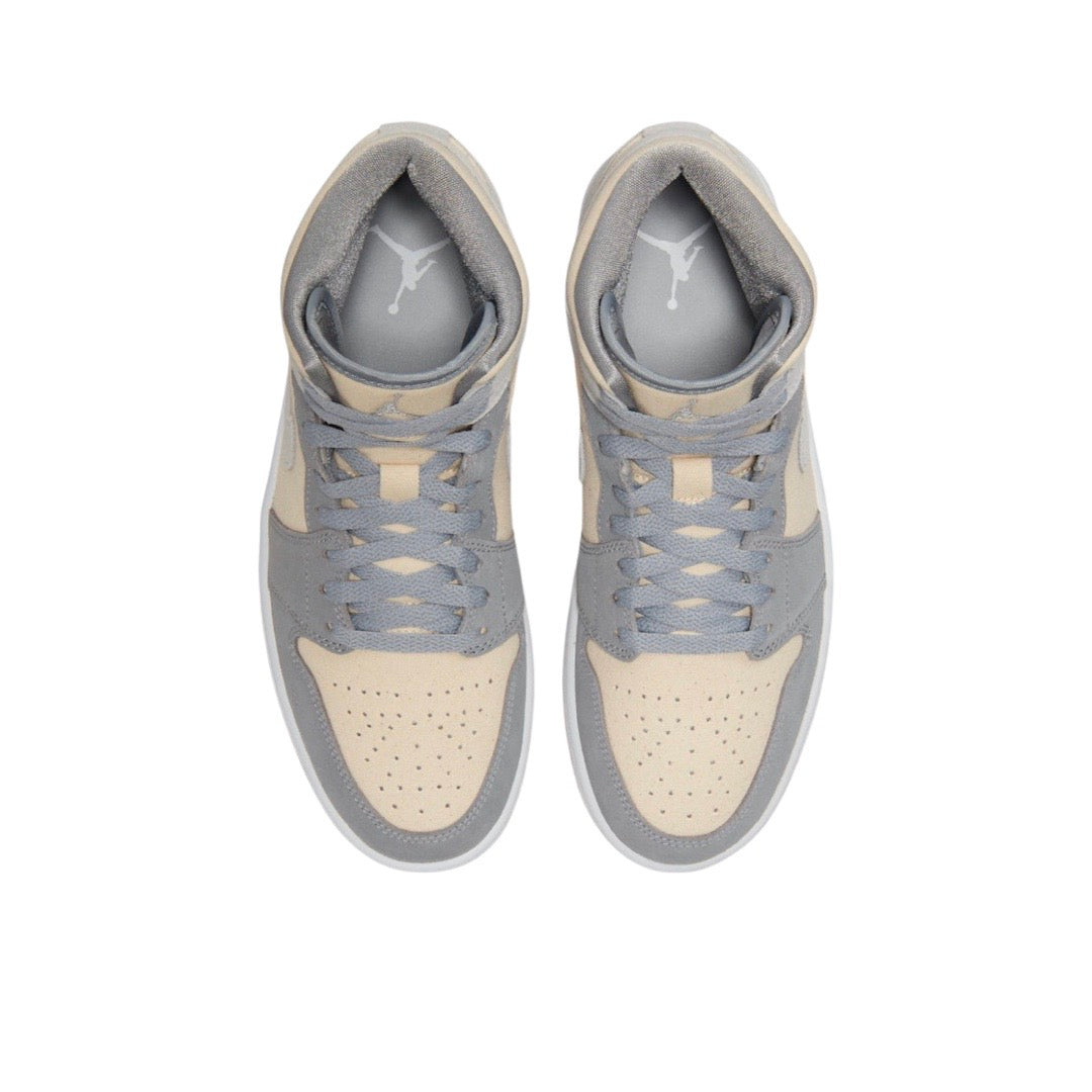 Air Jordan 1 Mid Coconut Milk Suede