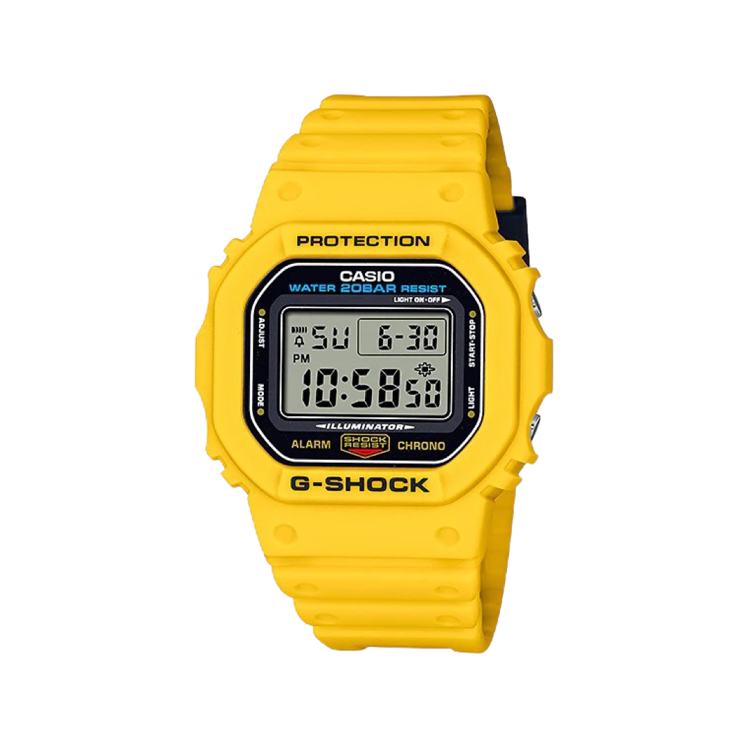G-Shock Revival DWE5600R-9D Limited Edition Boxset Yellow Multicoloured Watch