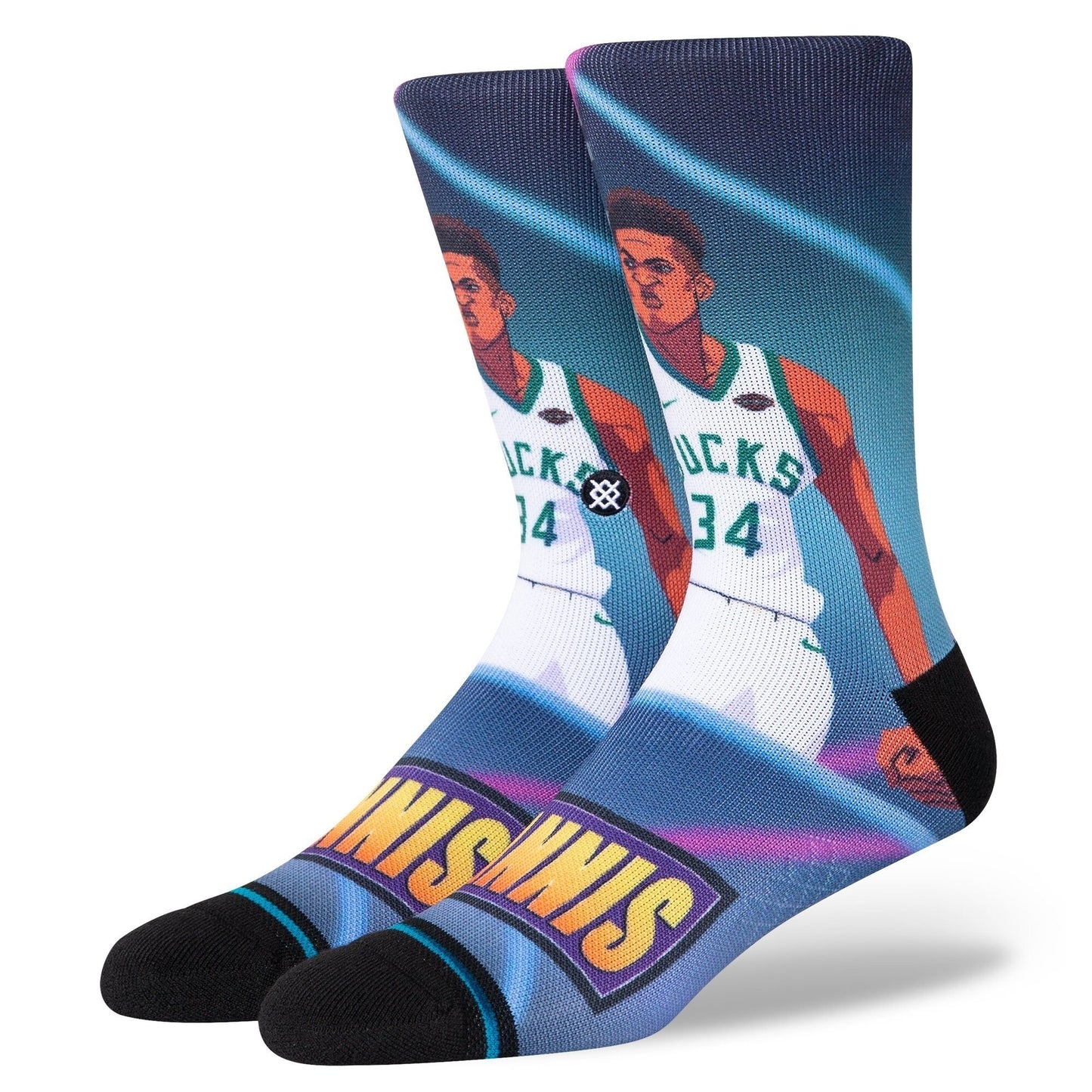 Stance x NBA Giannis Antetokounmpo Fast Break Series Graphic Socks