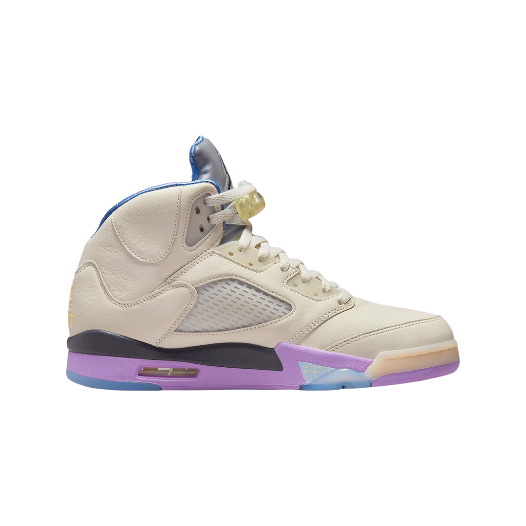 Air Jordan 5 SP We The Best Sail Washed Yellow Violet Star
