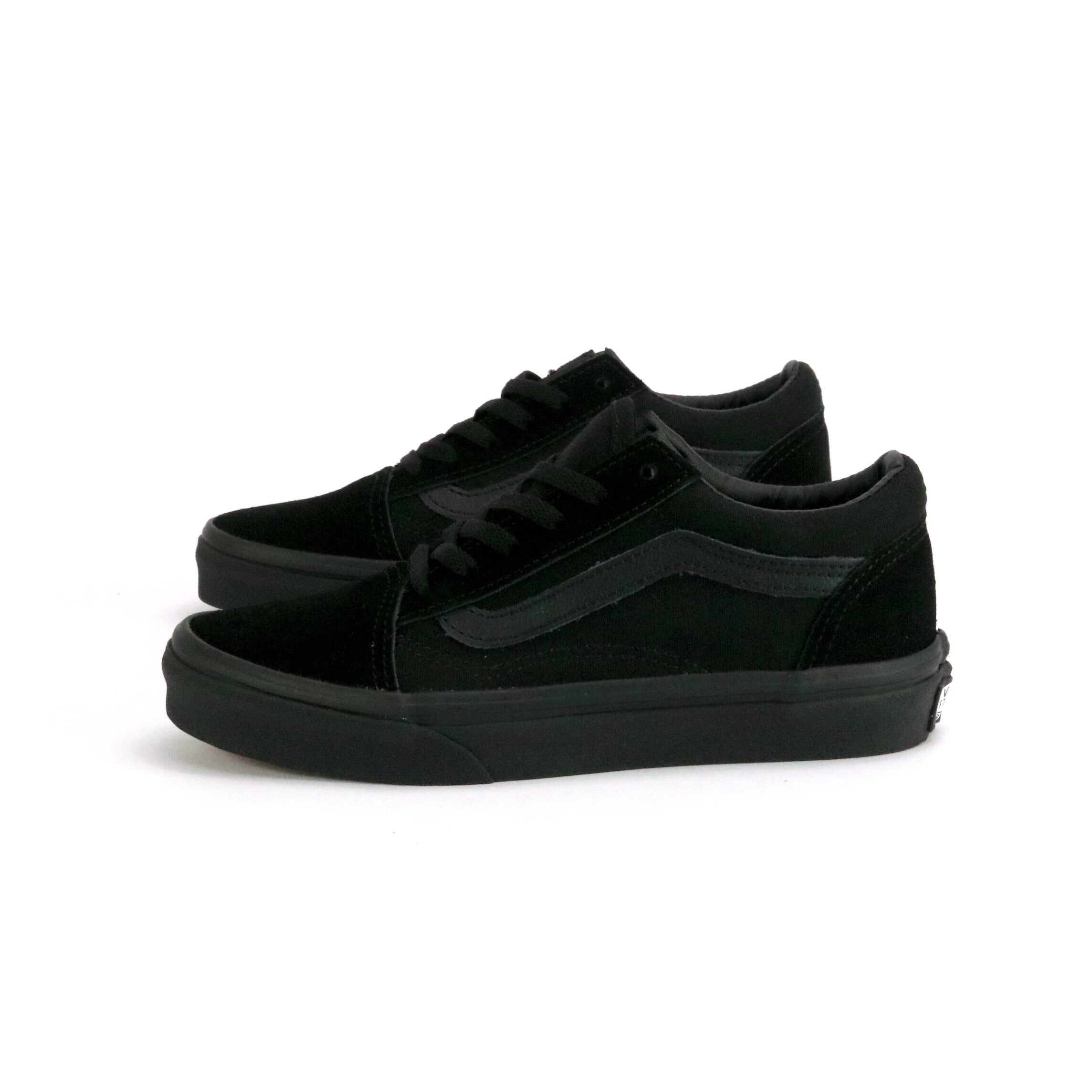 Vans Kids Old Skool Black Black Suede