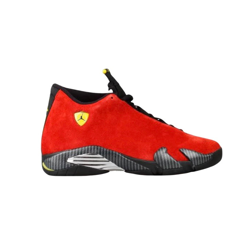 Air Jordan 14 Retro "Ferrari" Chilling Red Vibrant Yellow Black Anthracite