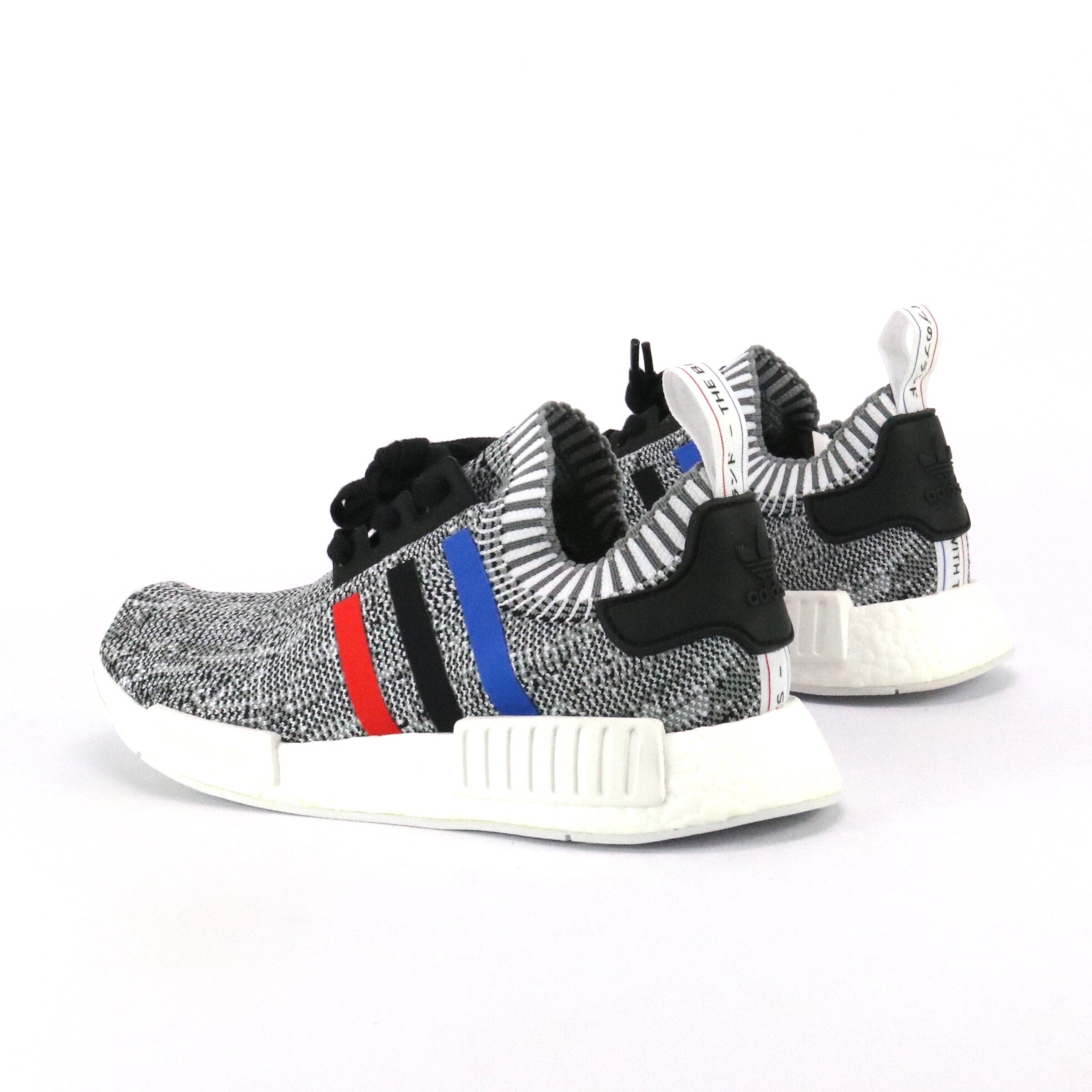 Adidas nmd black and white cheap writing