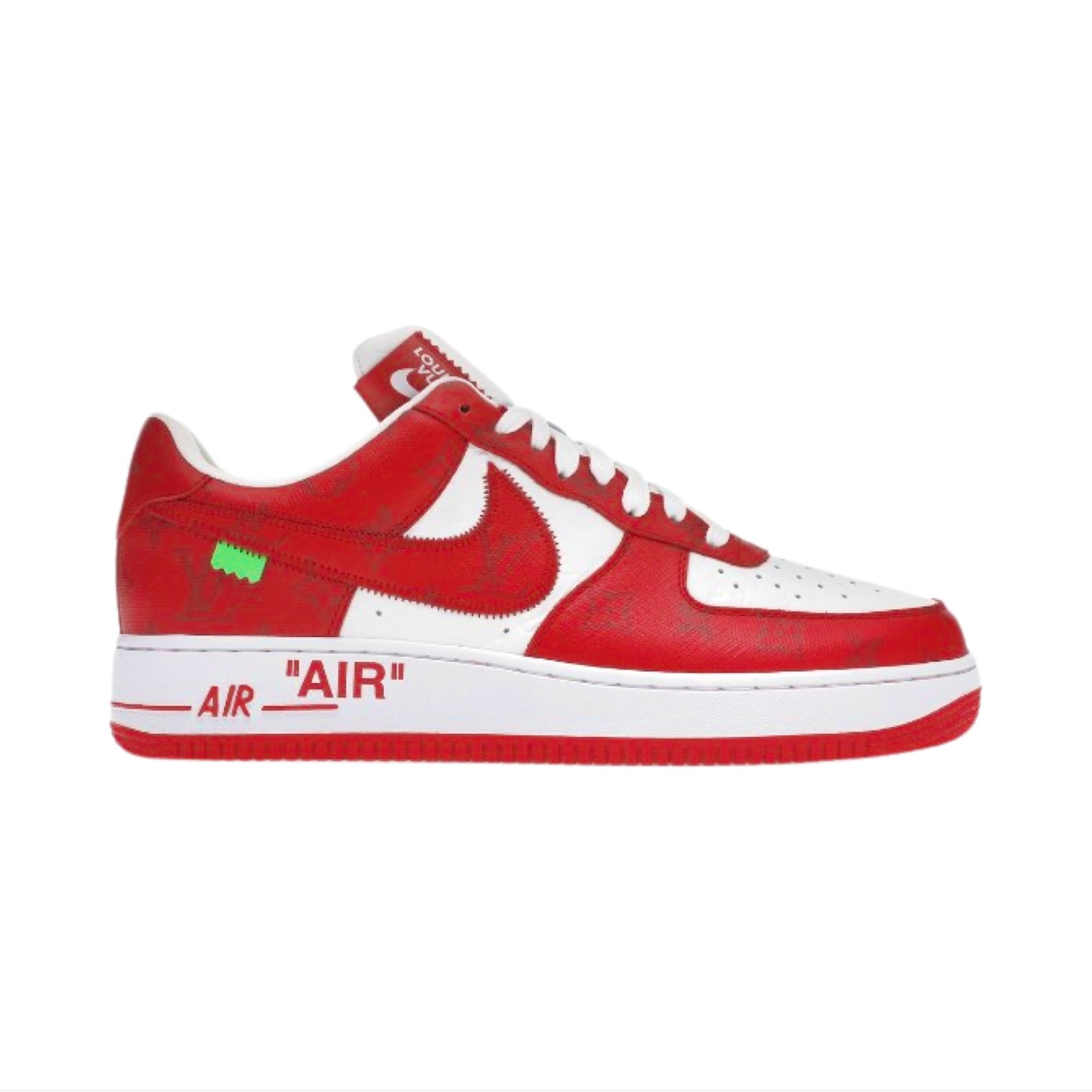 Louis Vuitton x Off White Air Force 1 Low Red White By Virgil Abloh