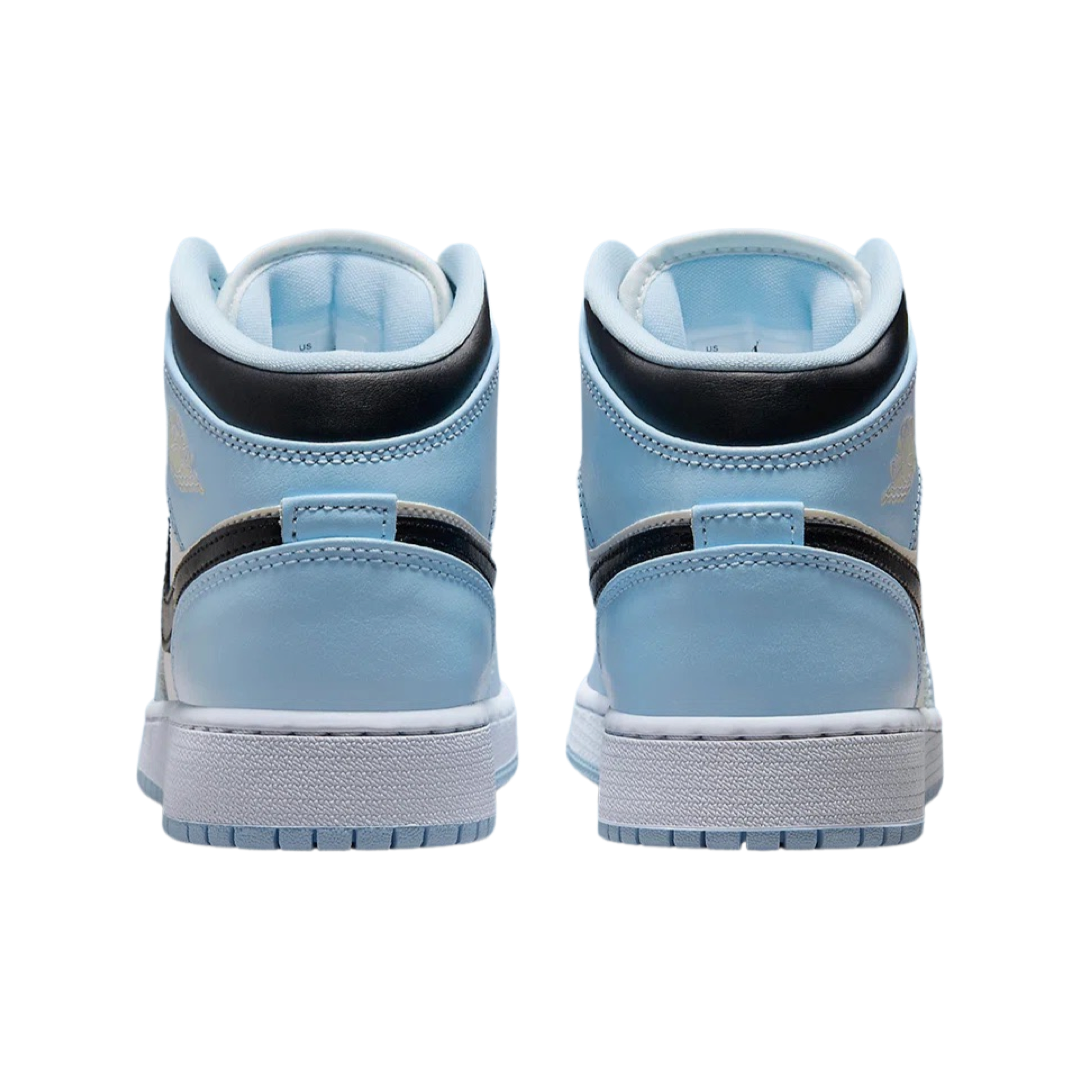 Air Jordan 1 Mid GS Ice Blue Black Sail White SoleMate Sneakers