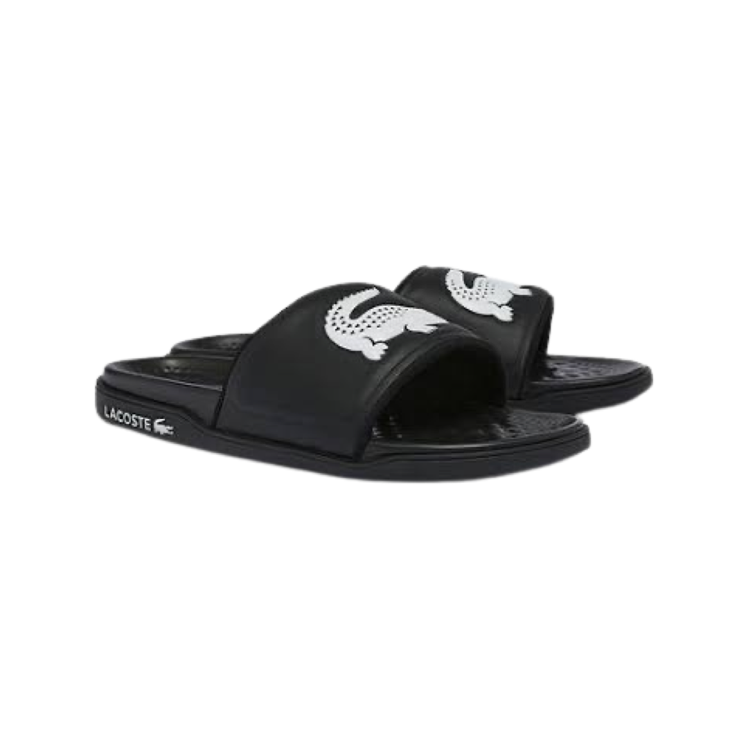 Lacoste Croco Dualiste Slide 0722 Black White