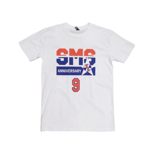 Solemate 9th Anniversary Tee White Red Blue