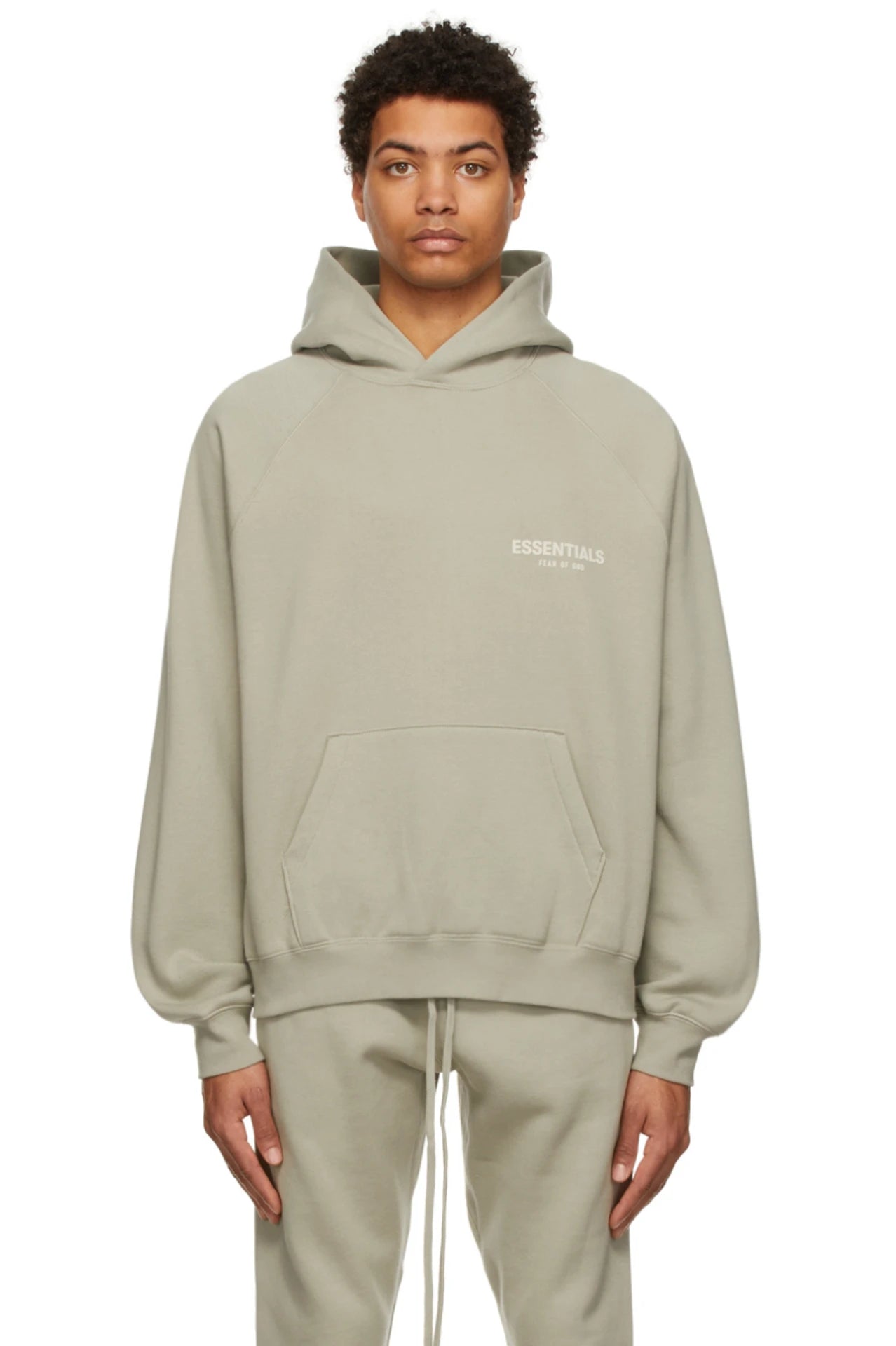 Fear Of God Essentials Graphic Pullover Hoodie Seafoam SS22