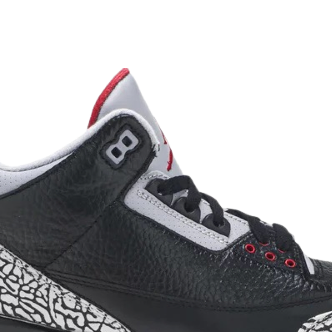 Air Jordan 3 Retro "Black Cement" 2011 Black Varsity Red Cement Grey