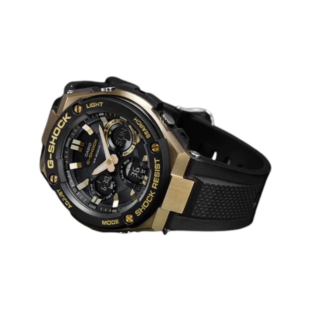 G-Shock G-Steel GSTS100G-1A Black Gold Analog Digital Case