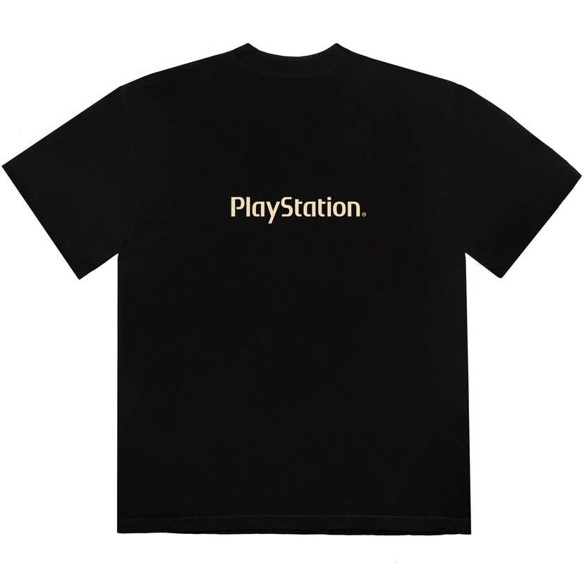 Travis Scott Cactus Jack x Playstation Motherboard LogoTee Black