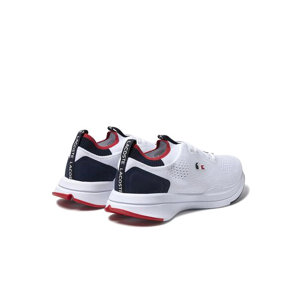 Womens Run Spin Knit White Navy Red