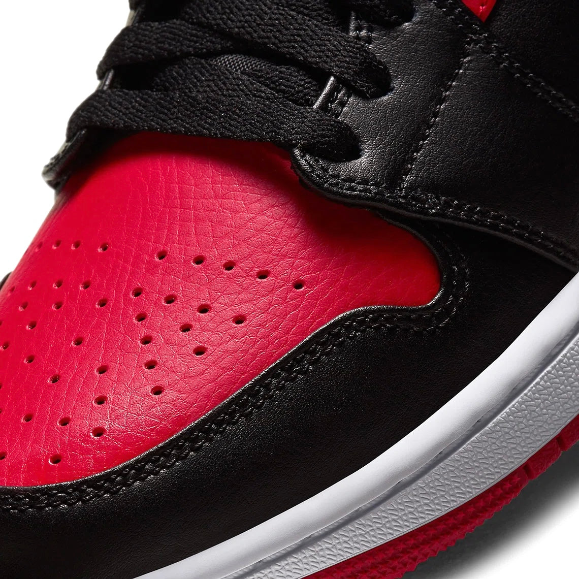 Air Jordan 1 Mid Banned Black University Red