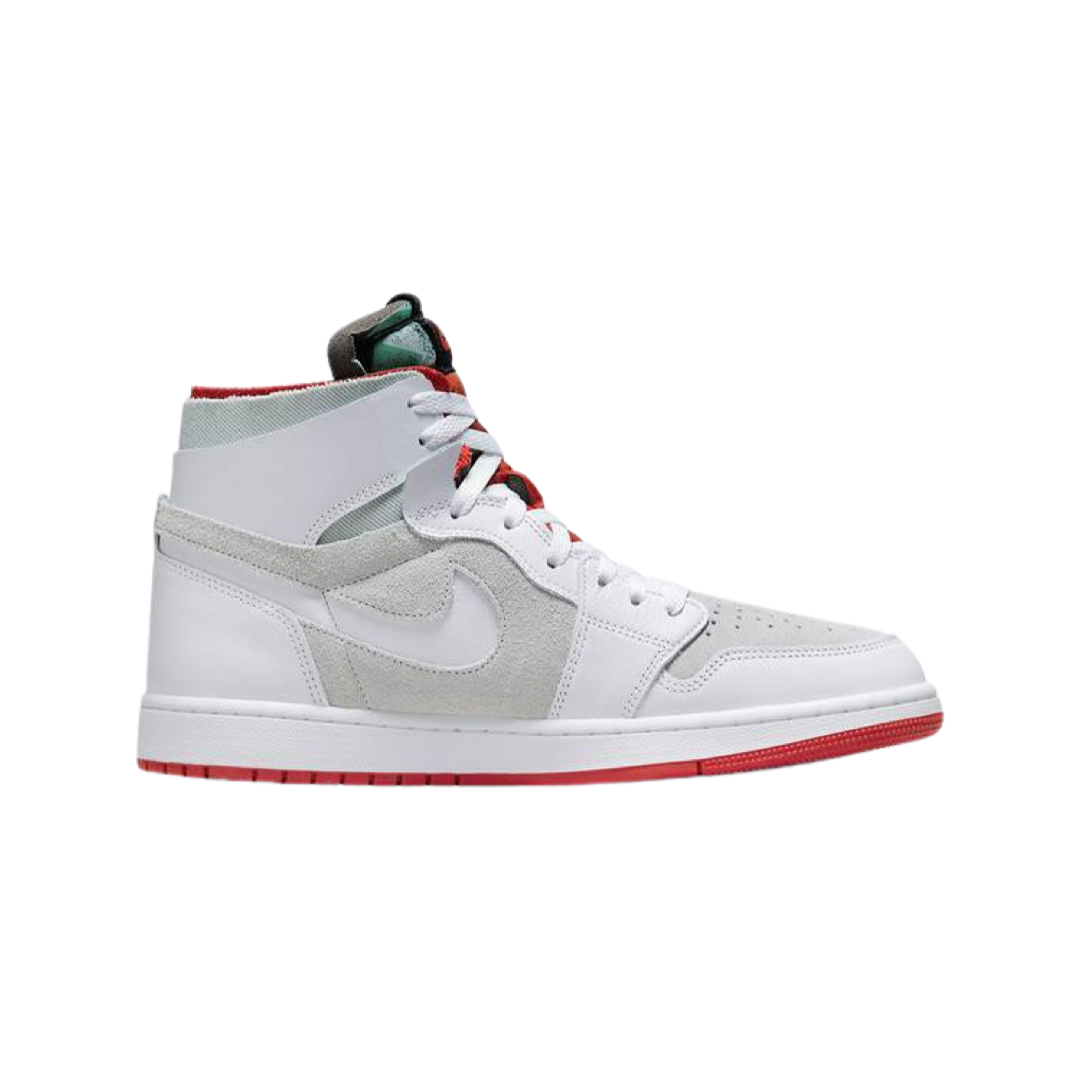 Air Jordan 1 High Zoom Air CMFT Hare White Light Silver Dark Concord True Red