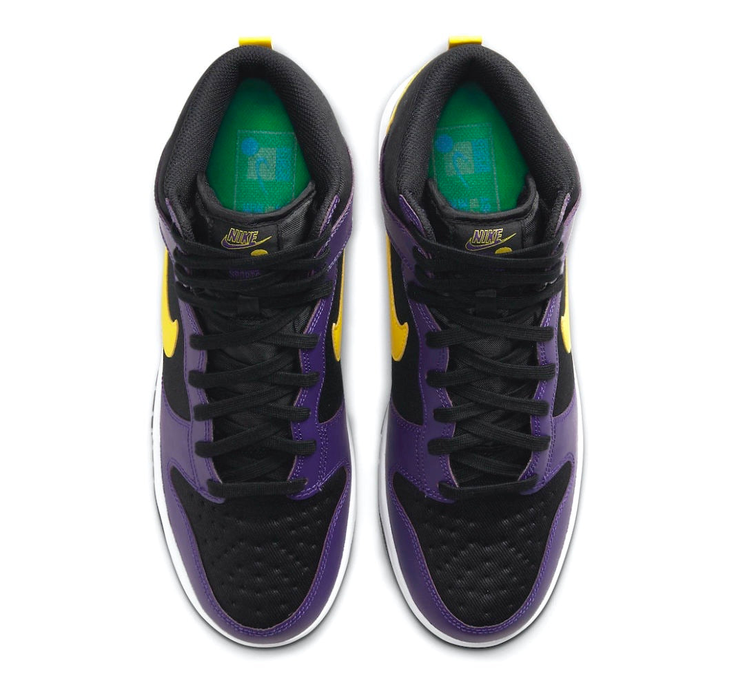 Dunk High Lakers Embroidery Lakers DH0642-001