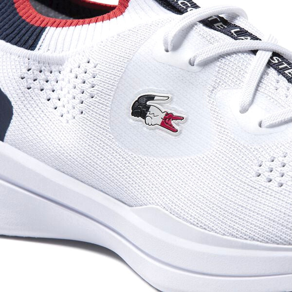 Womens Run Spin Knit White Navy Red