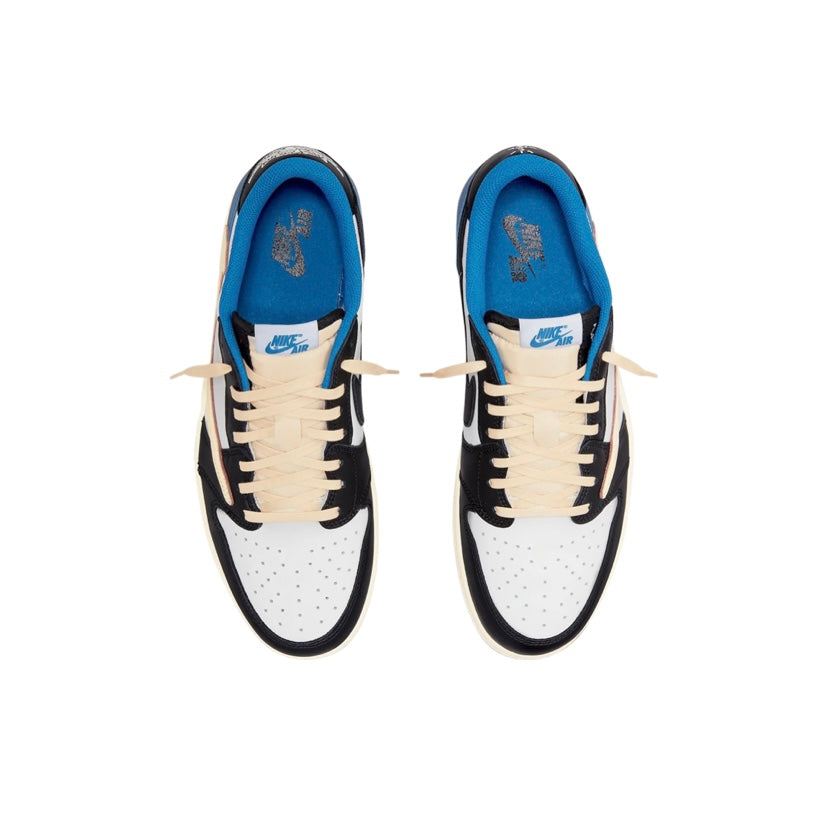 Fragment x Travis Scott x Air Jordan 1 Low White Black Royal Sail