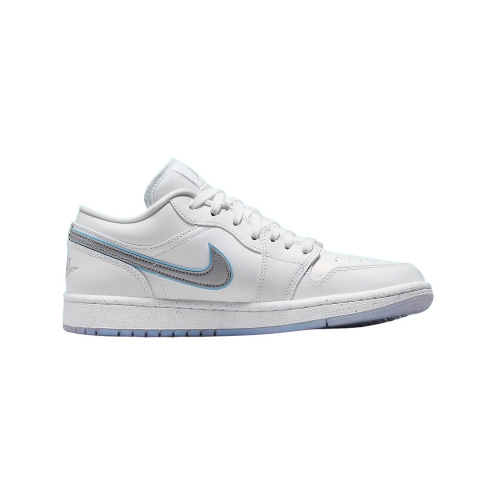 Women's Air Jordan 1 Low Dare To Fly White Metallic Silver White