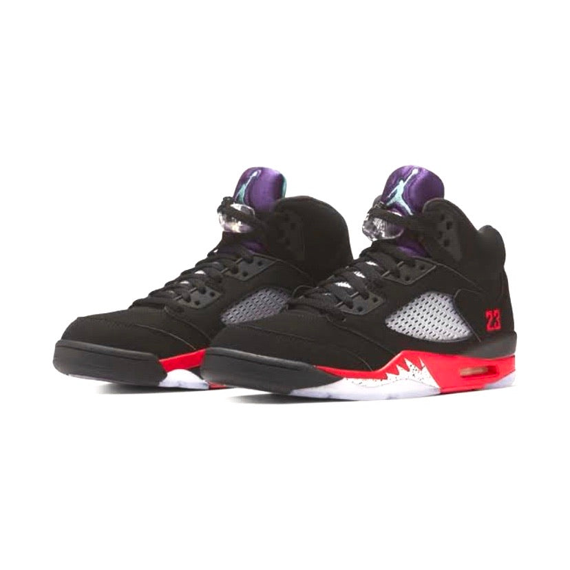 Air Jordan 5 Retro Top 3 Black Fire Red Grape Ice New Emerald