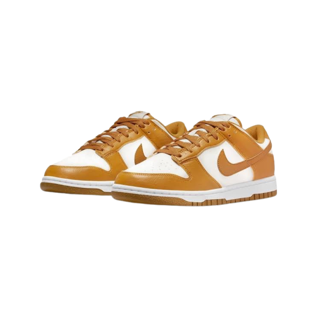 Women's Nike Dunk Low Next Nature Phantom Gold Suede White Volt