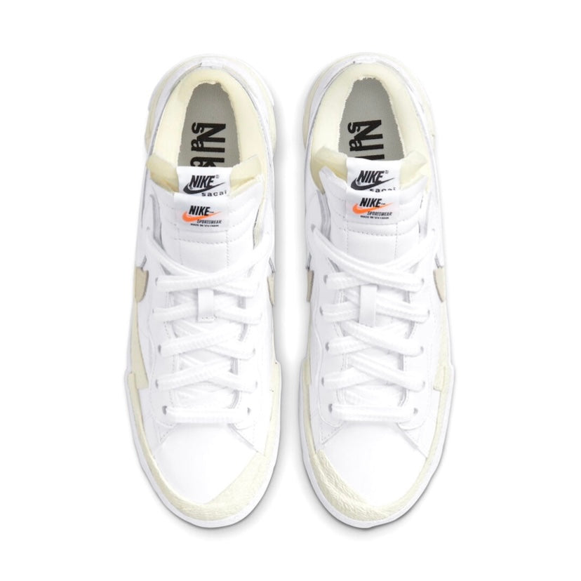 Nike x Sacai Blazer Low Patent Cream White