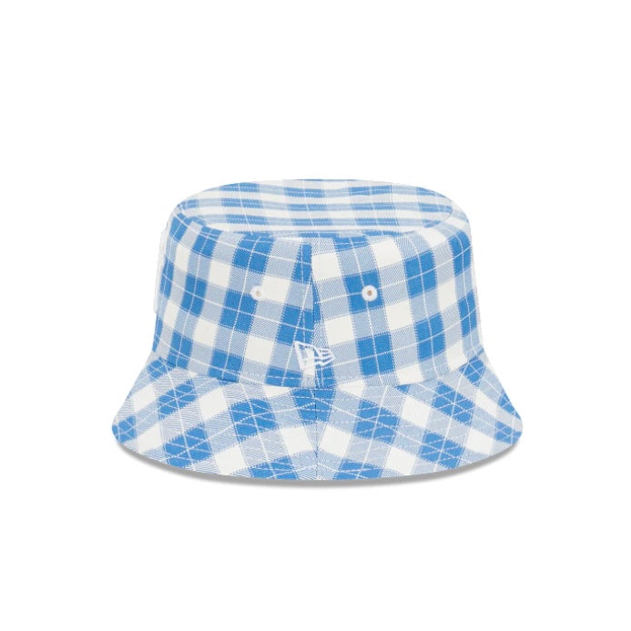 New Era New York Yankees Plaid Blue White Bucket Hat