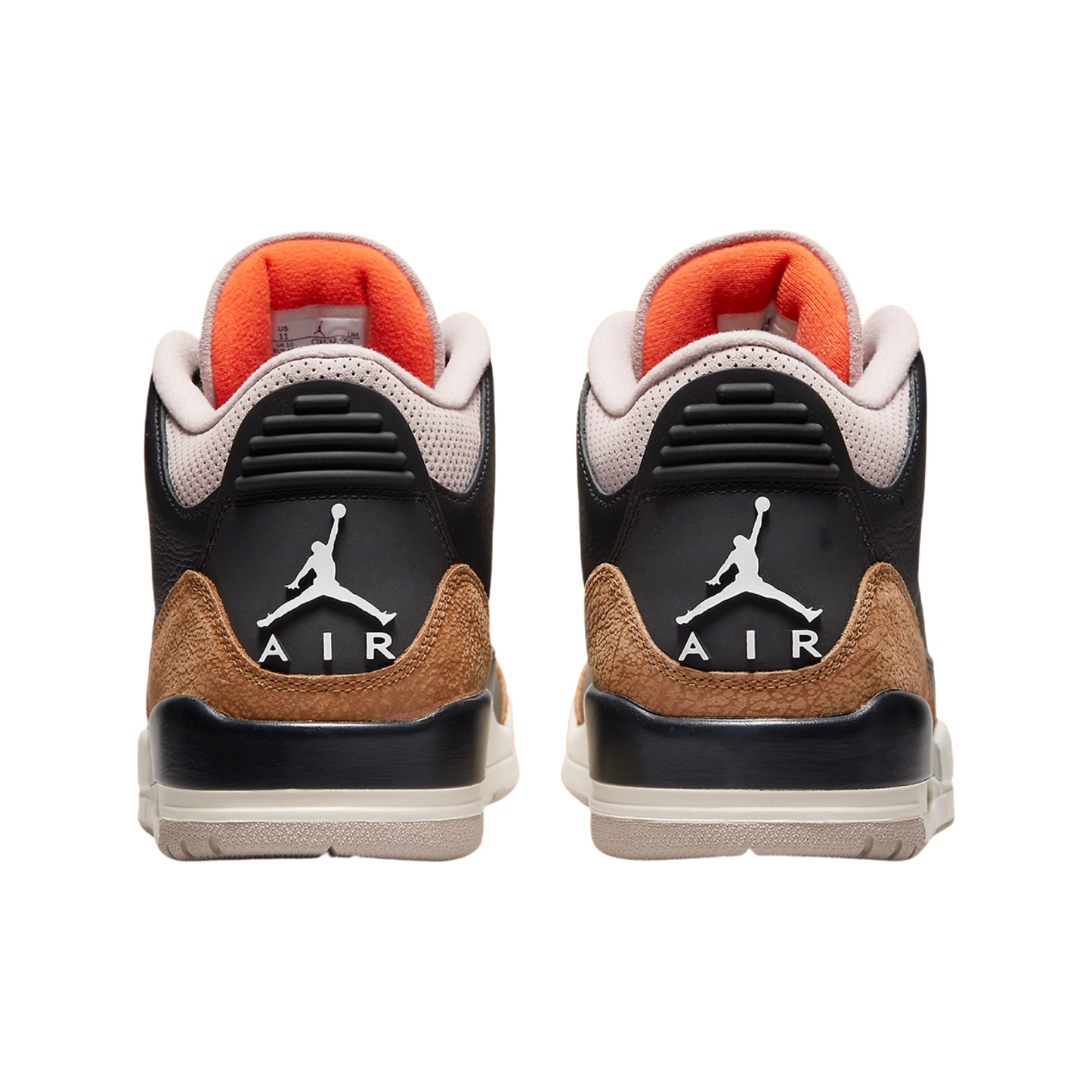 Air Jordan 3 Retro Fossil Stone Black Rush Orange