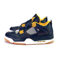 Air Jordan 4 retro "Dunk From Above" Midnight Navy Metallic Gold White