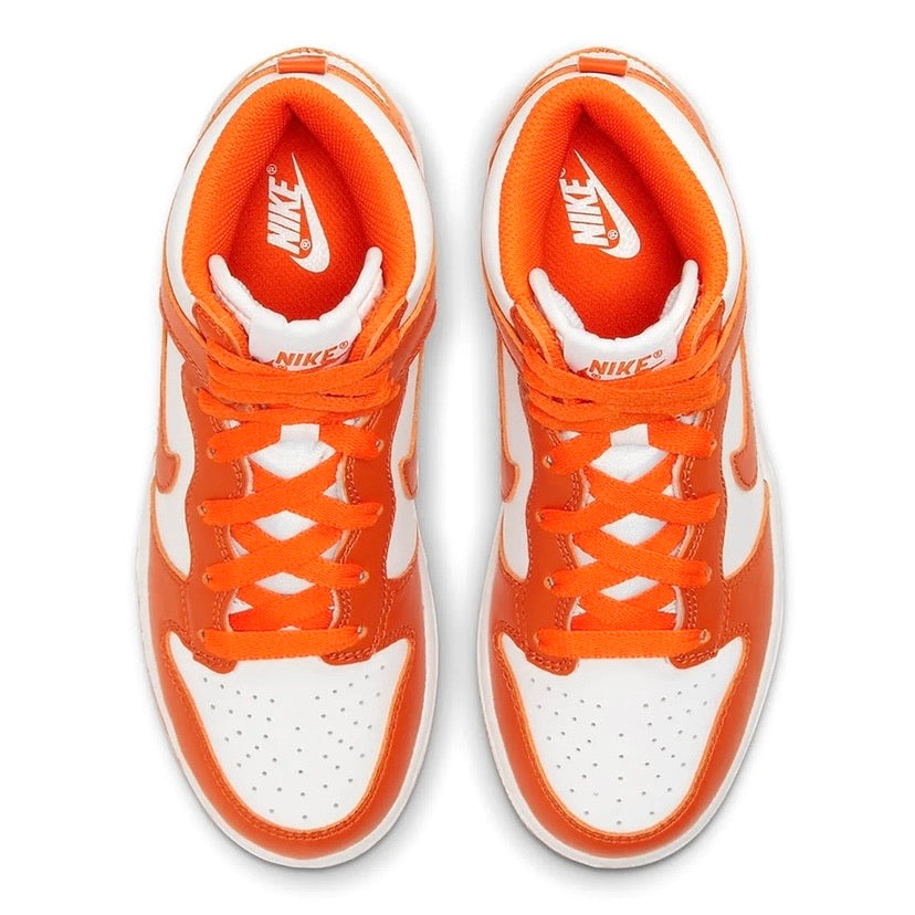 Nike Dunk Hi Retro GS Syracuse White Orange Blaze White