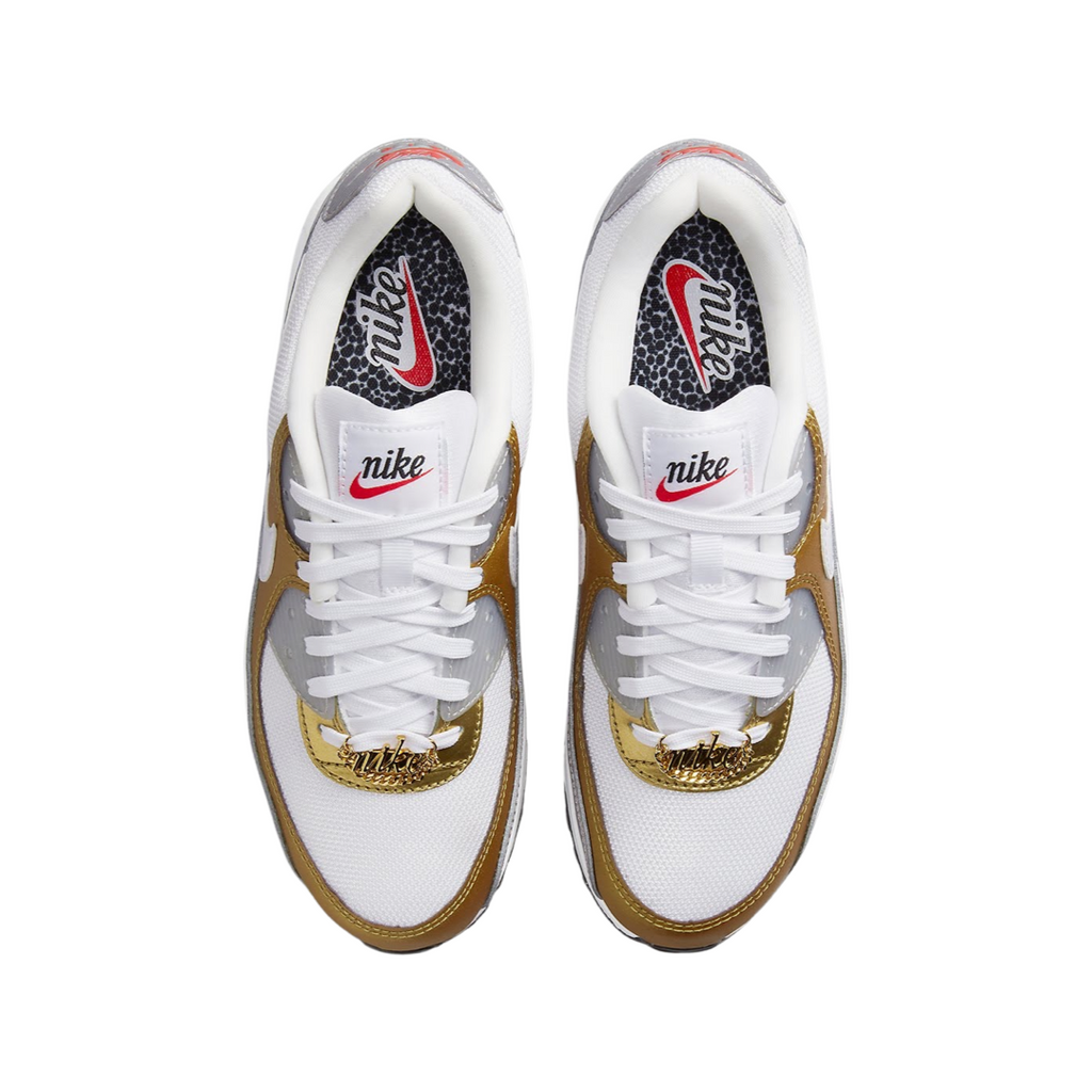 Women's Nike Air Max 90 Metallic Gold Silver