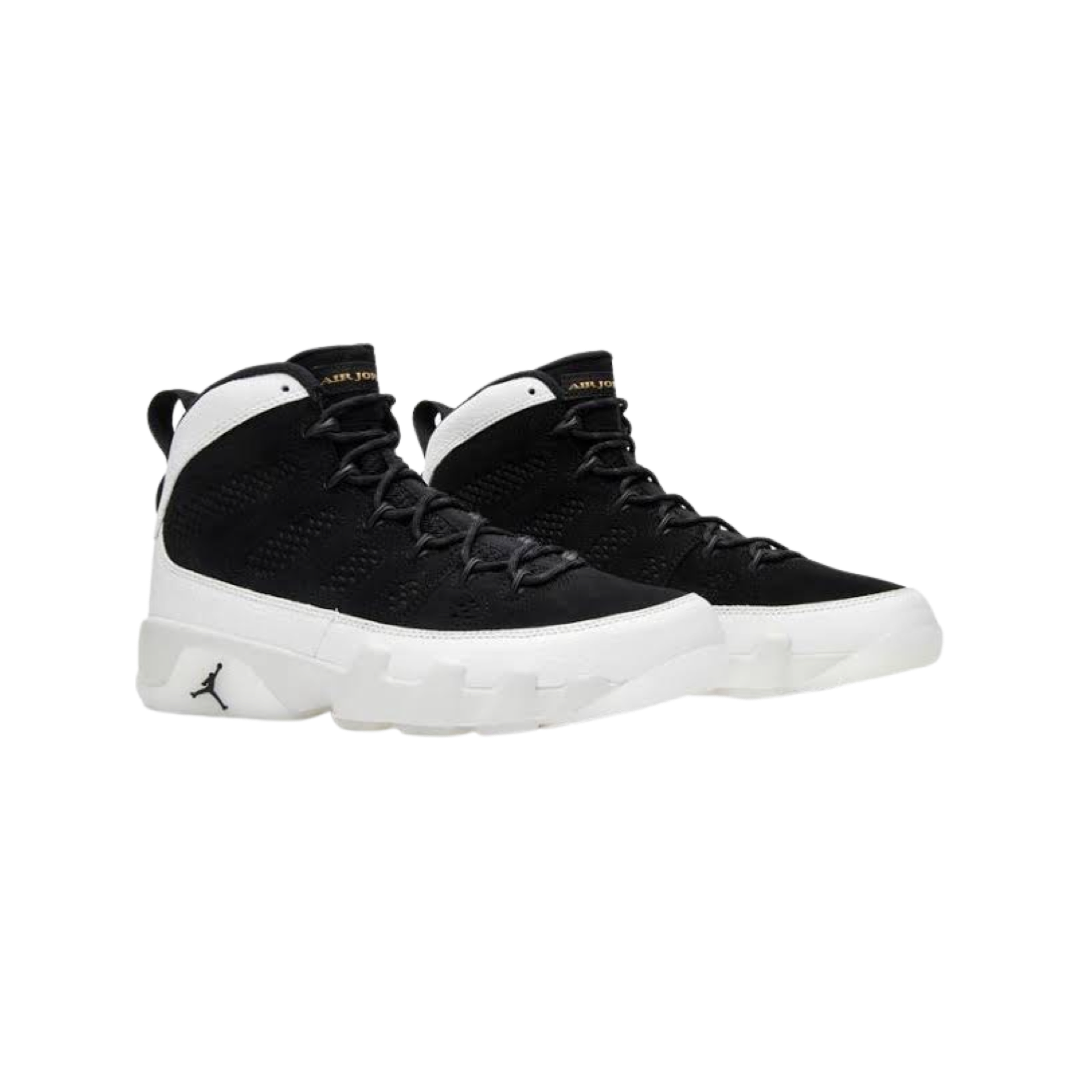 Black and white shop jordan 9 2018