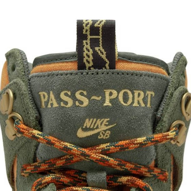 Nike SB Dunk High Pass~Port Work Boots Passport Army Green/Brown/Black