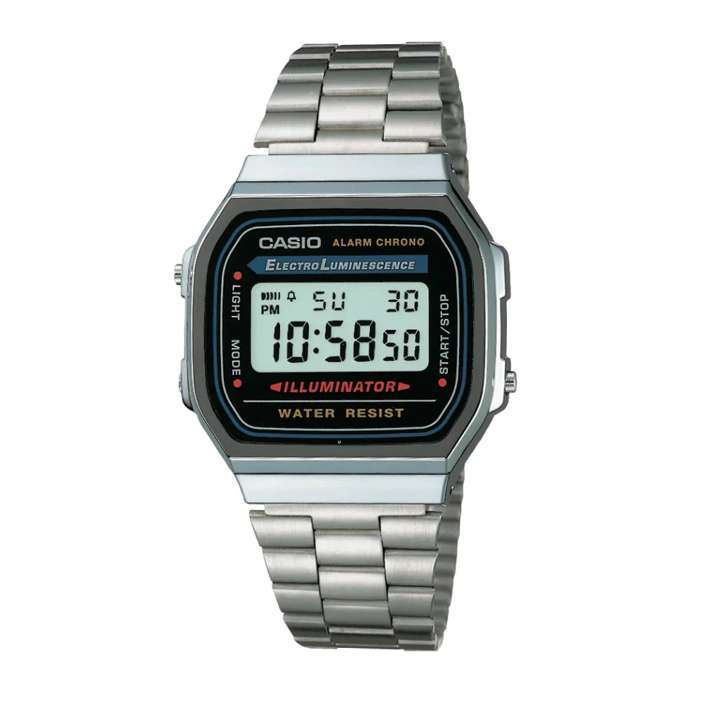 Vintage Silver Digital Watch by Casio