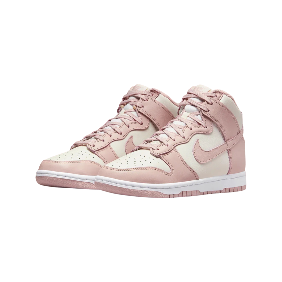 Women's Nike Dunk High Pink Oxford Phantom Pink Oxford White DD1869-003