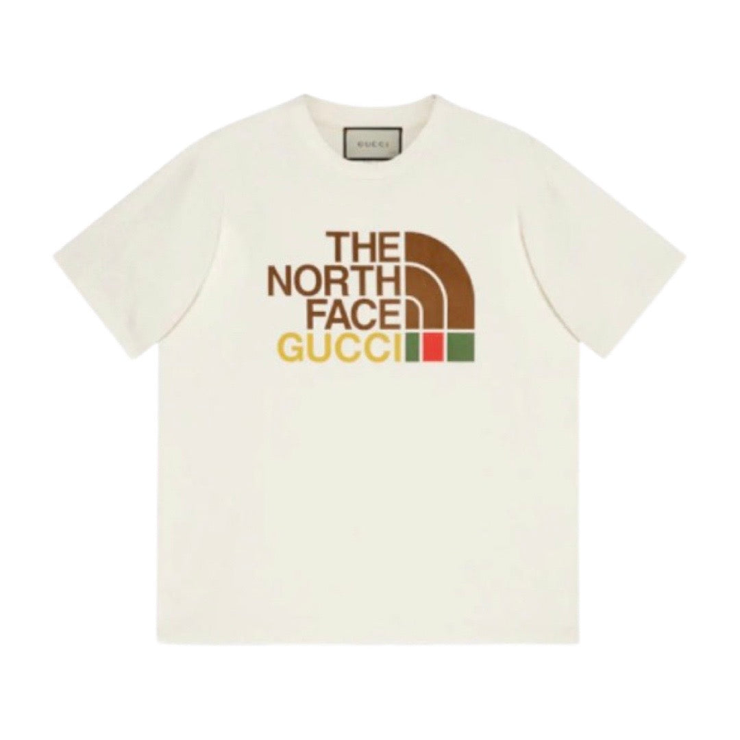 Gucci x The North Face Oversized Logo Print Tee White Multi