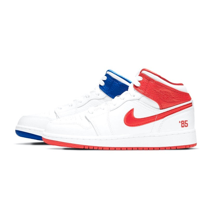 Air Jordan GS Mid 85 Mismatch Red Blue White