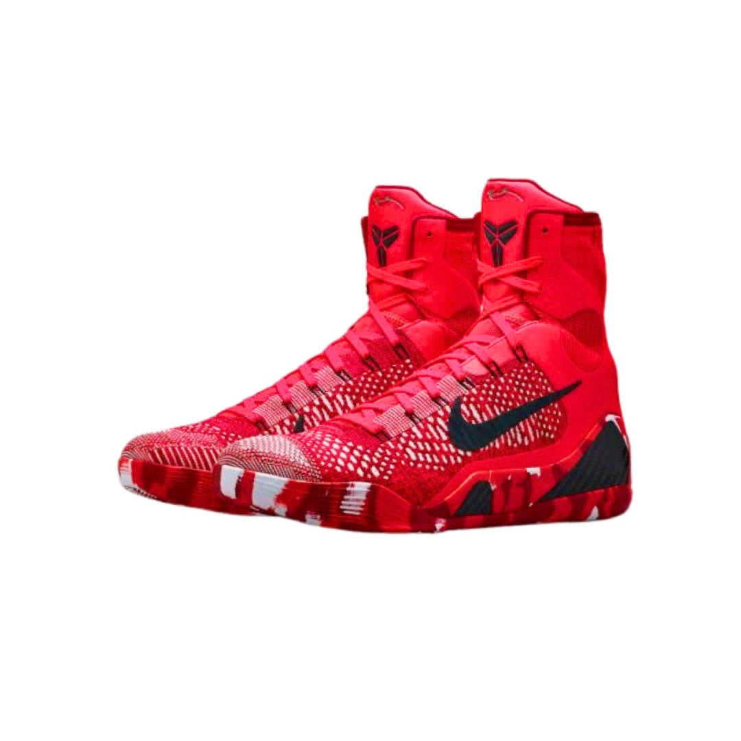 Kobe IX Elite Xmas Bright Crimson Black White 630847-600