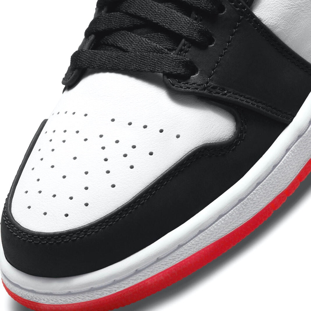 Air Jordan 1 Low Quai 54 White Black University Red