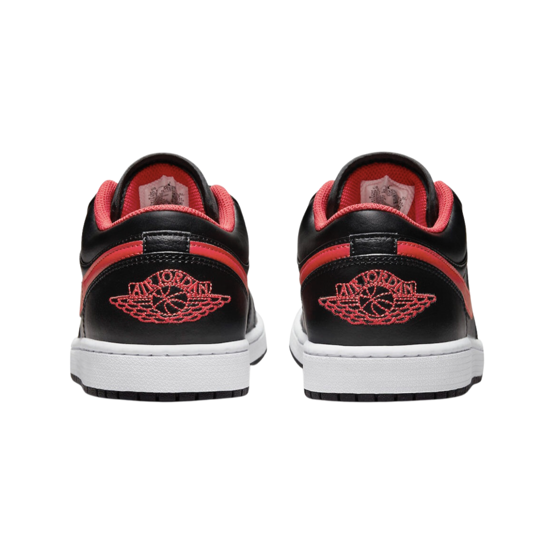Air Jordan 1 Low White Toe Black Fire Red White