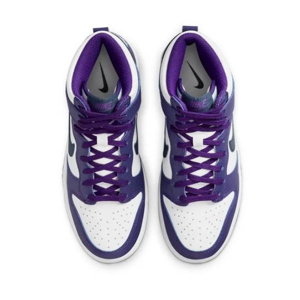 Dunk High GS Midnight Navy Swoosh Purple By Nike