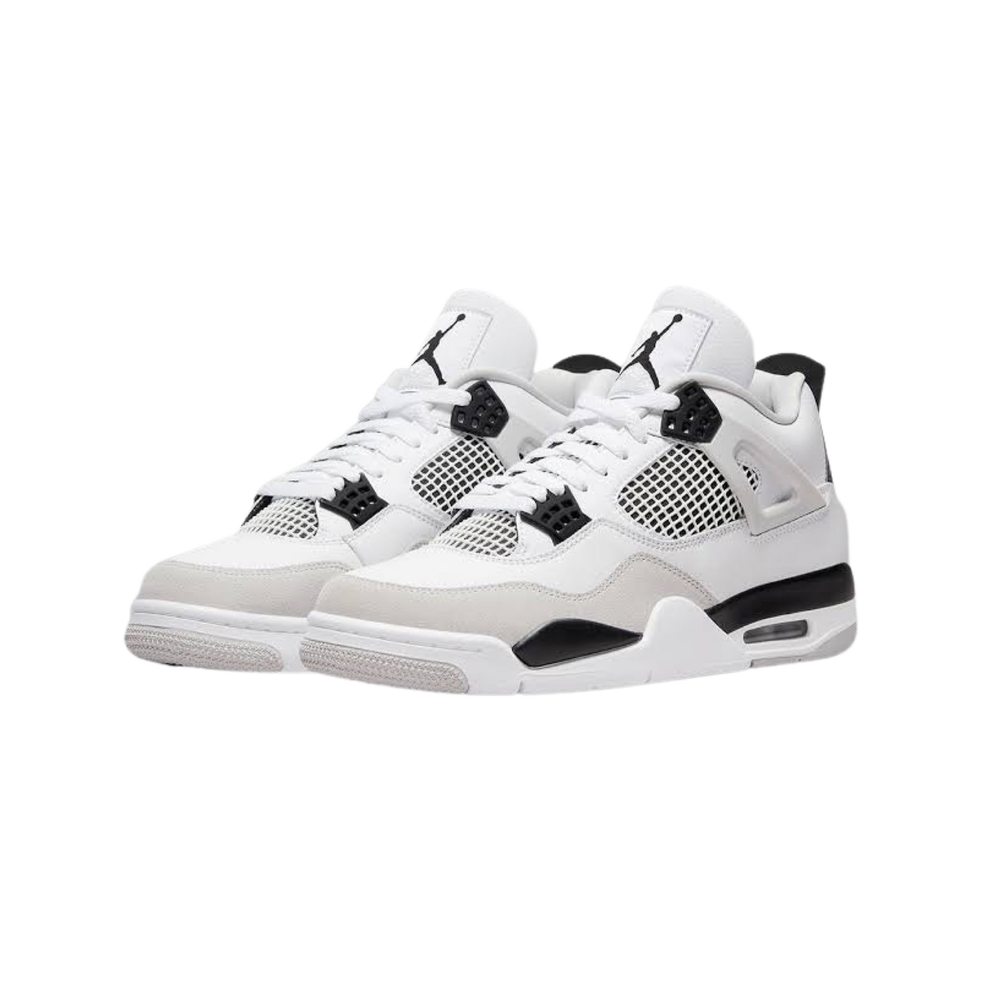 Jordan retro 4 white and black Clearance