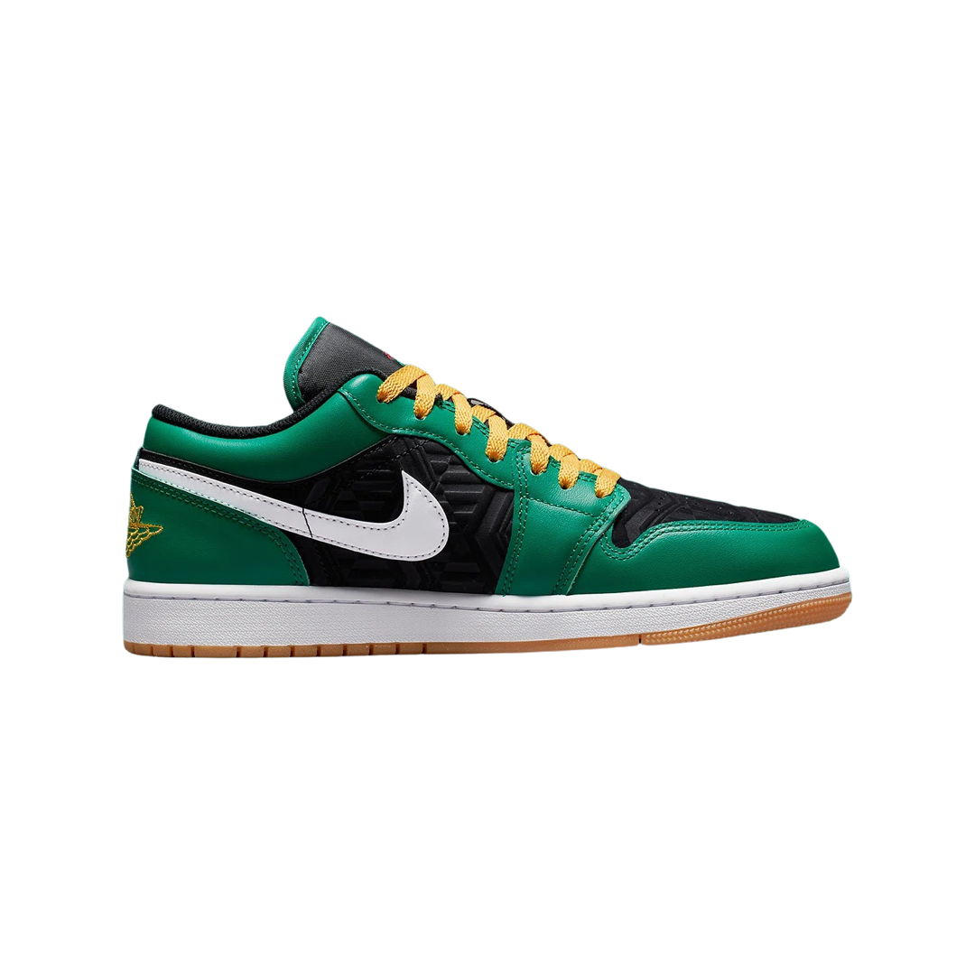 Air Jordan 1 Low SE Holiday Special Christmas Malachite Black Taxi Fire Red