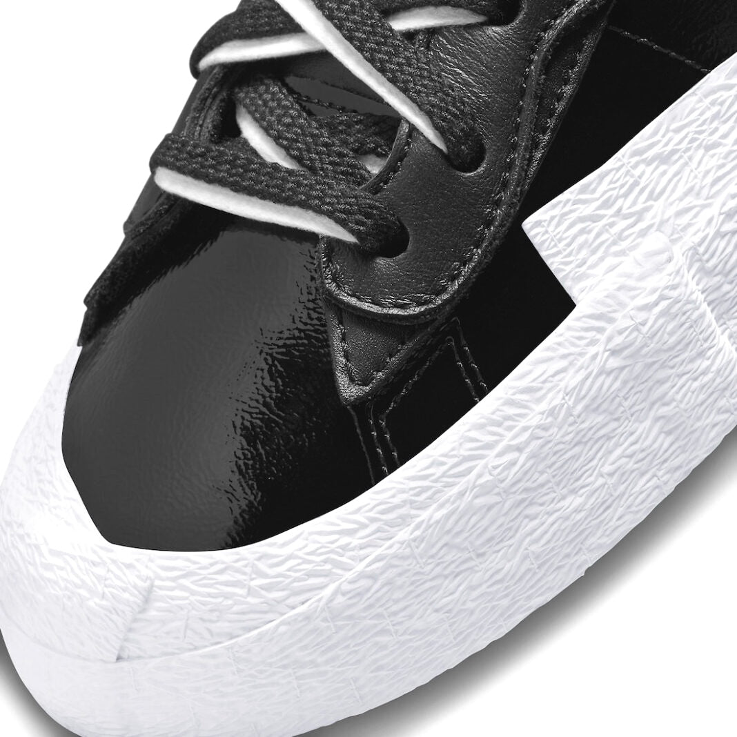Nike x Sacai Blazer Low Patent Black White