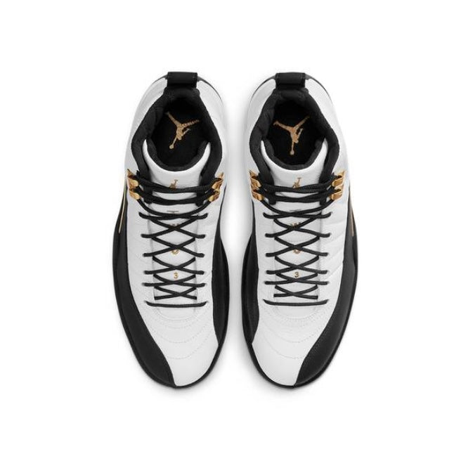 Black white metallic on sale gold jordan 12