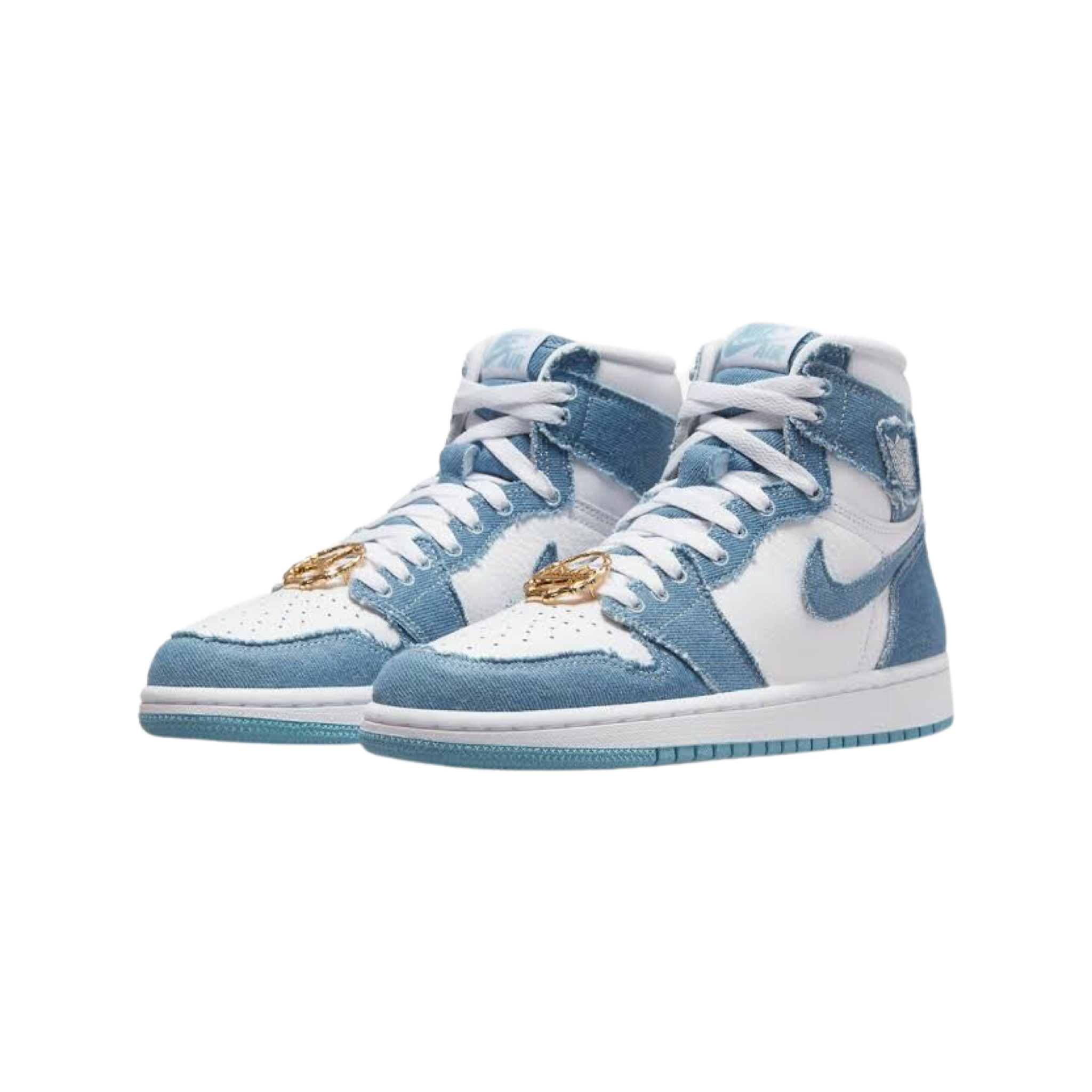 Women's Air Jordan 1 High OG Denim White Boarder Blue