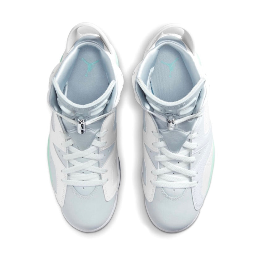 Women's Air Jordan 6 Retro White Pure Platinum Mint Foam