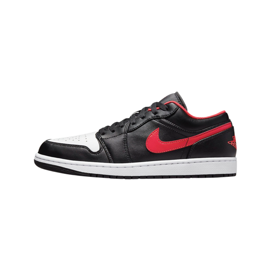 Air Jordan 1 Low White Toe Black Fire Red White