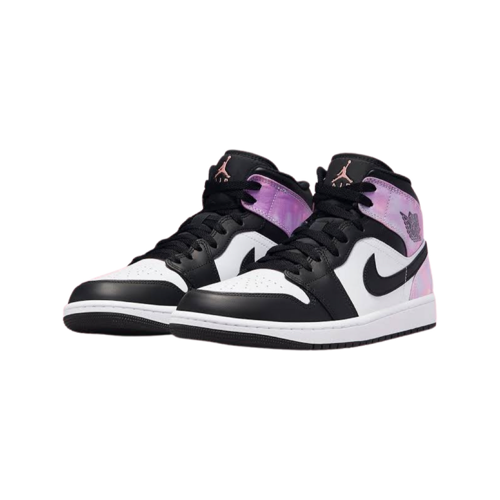 Air Jordan 1 Mid GS Zen Master Tie Dye Bleached Coral White